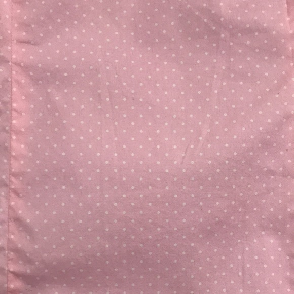 L.L. Bean Polka Dot Pastel Pink Long Sleeve Button Down Shirt Women’s Size Large - Picture 3 of 9